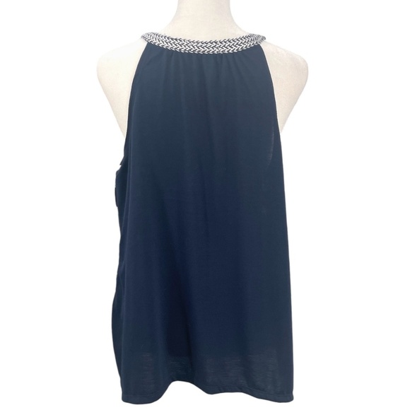 Altar’d State Sleeveless Boho Print Sleeveless Top, Navy/Red/Cream, Size S - Picture 3 of 8